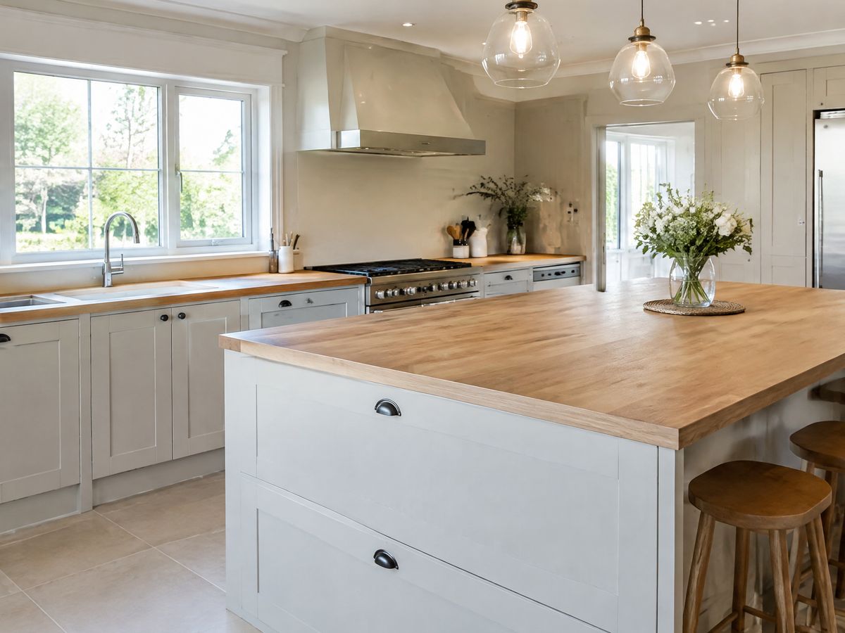 Moderne keuken met eiland