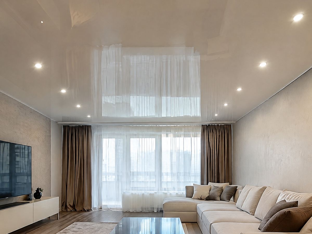 Spanplafond met inbouwspots